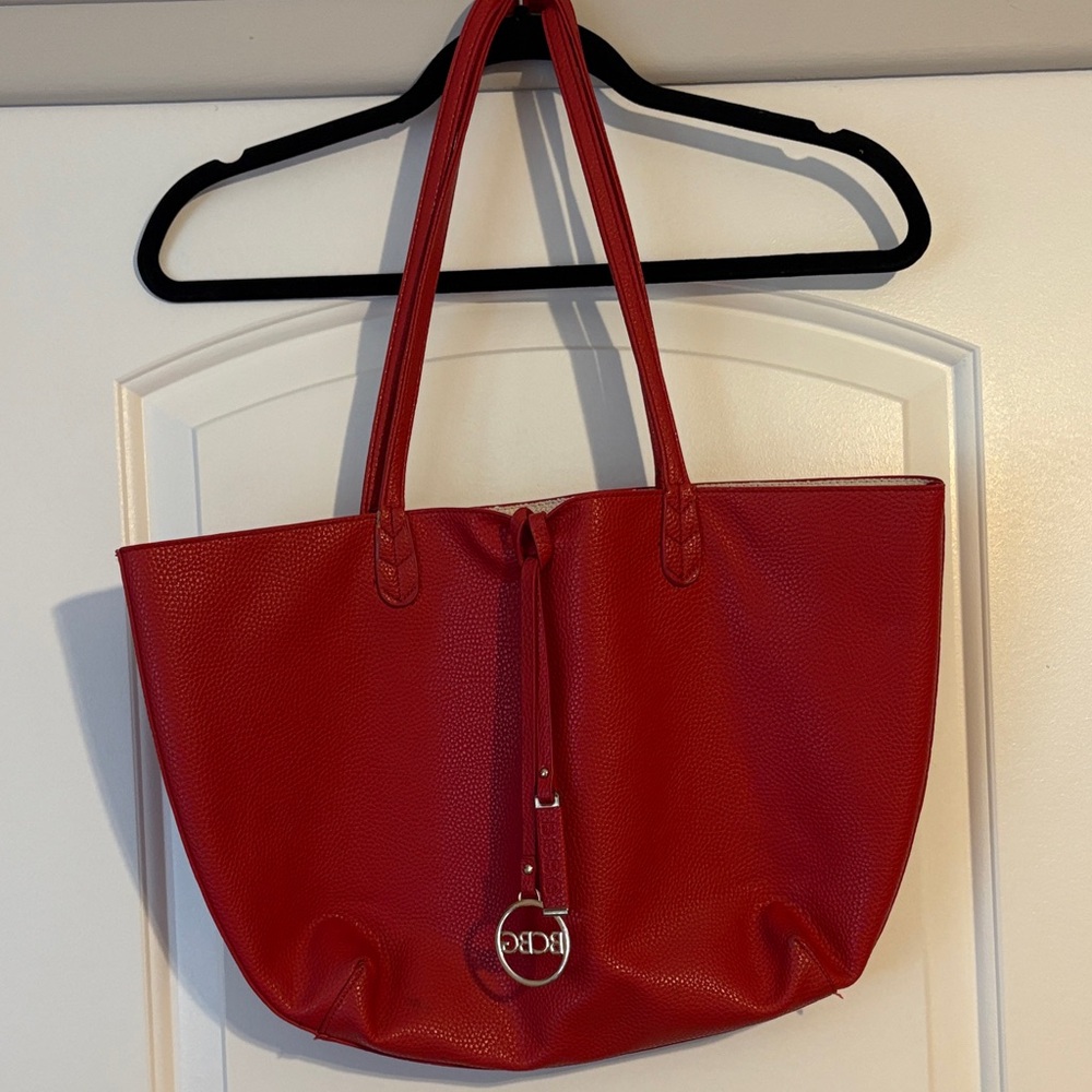 BCBG Red Tote Bag